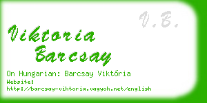 viktoria barcsay business card